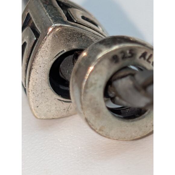 Genuine Pandora 925 Sterling Dark Brown Double Braided Leather Wrap Bracelet - Picture 8 of 11